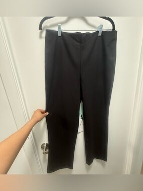 Rachel Zoe Black Straight Leg Ponte Work Trousers - Size 10